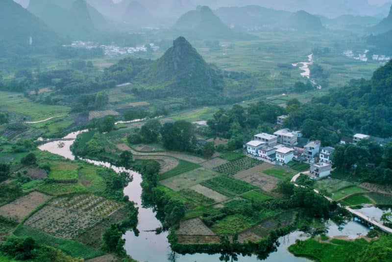 Real and Imaged Rivers of Japan and China